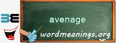 WordMeaning blackboard for avenage